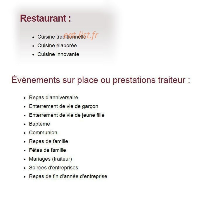 Hotel Saint Christophe — carte page 2