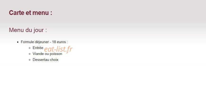 Hotel Saint Christophe — carte page 1