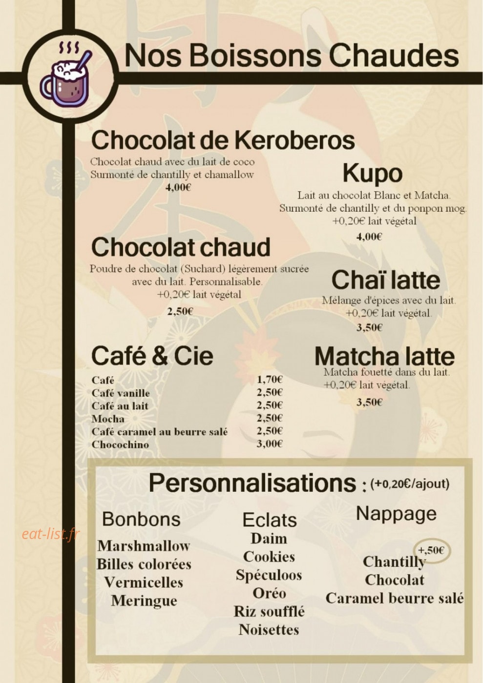 Kissa Sanctuary — carte page 4