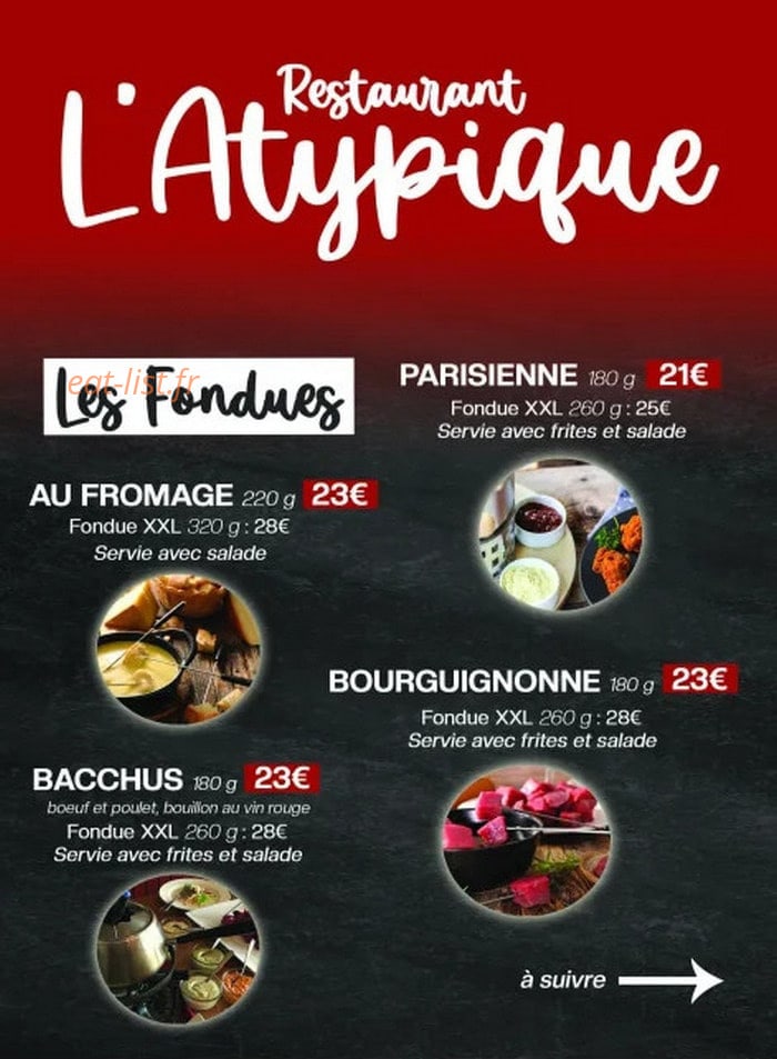 L'Atypique — carte page 2