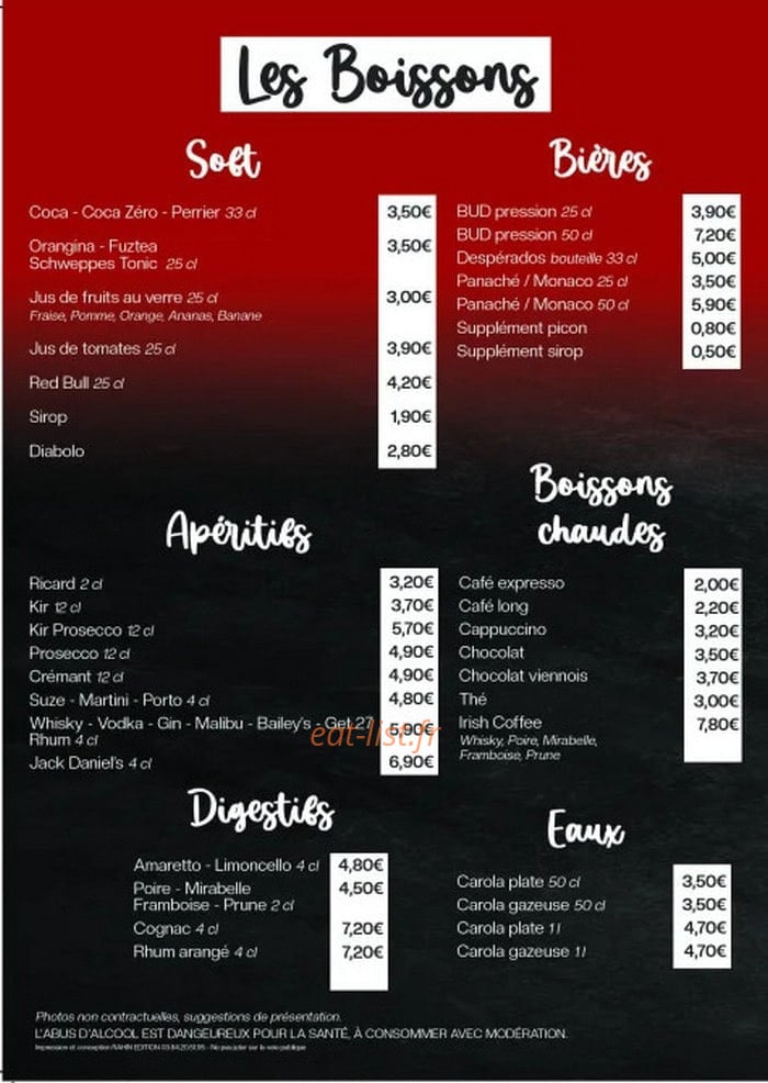 L'Atypique — carte page 4