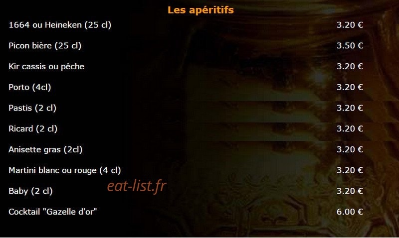 La gazelle d'or — carte page 1