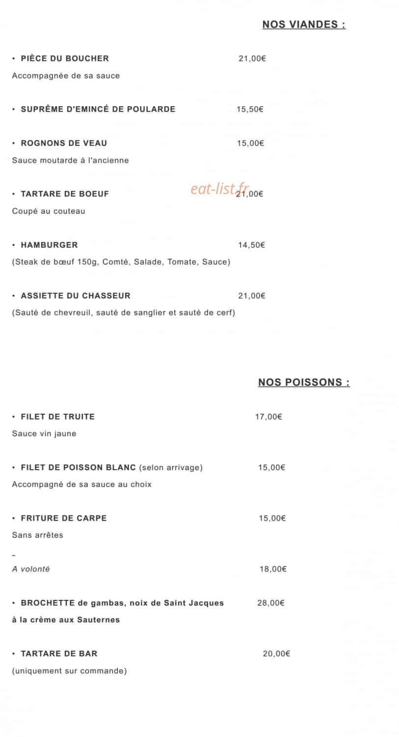 La Table d'Oscar — carte page 3