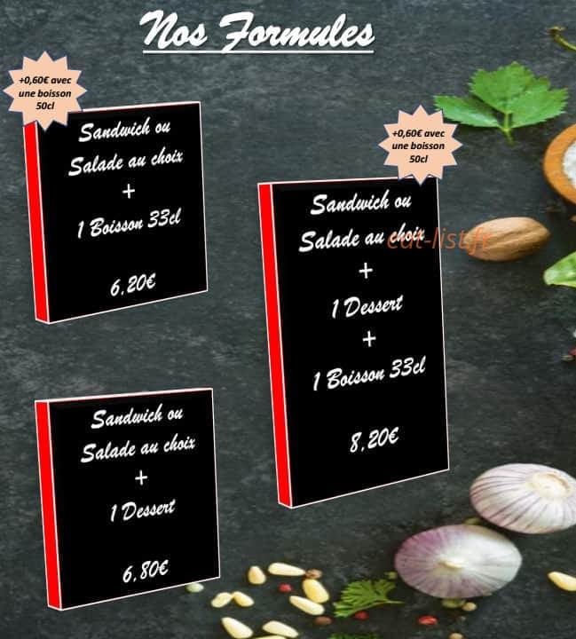 La Table — carte page 3