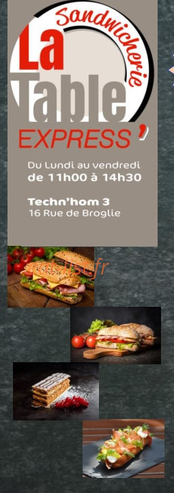 La Table — carte page 1