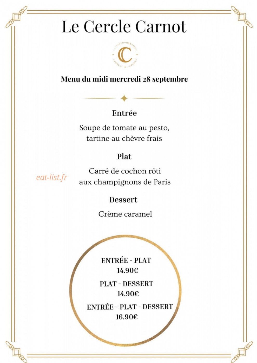 Le Cercle Carnot — carte page 4