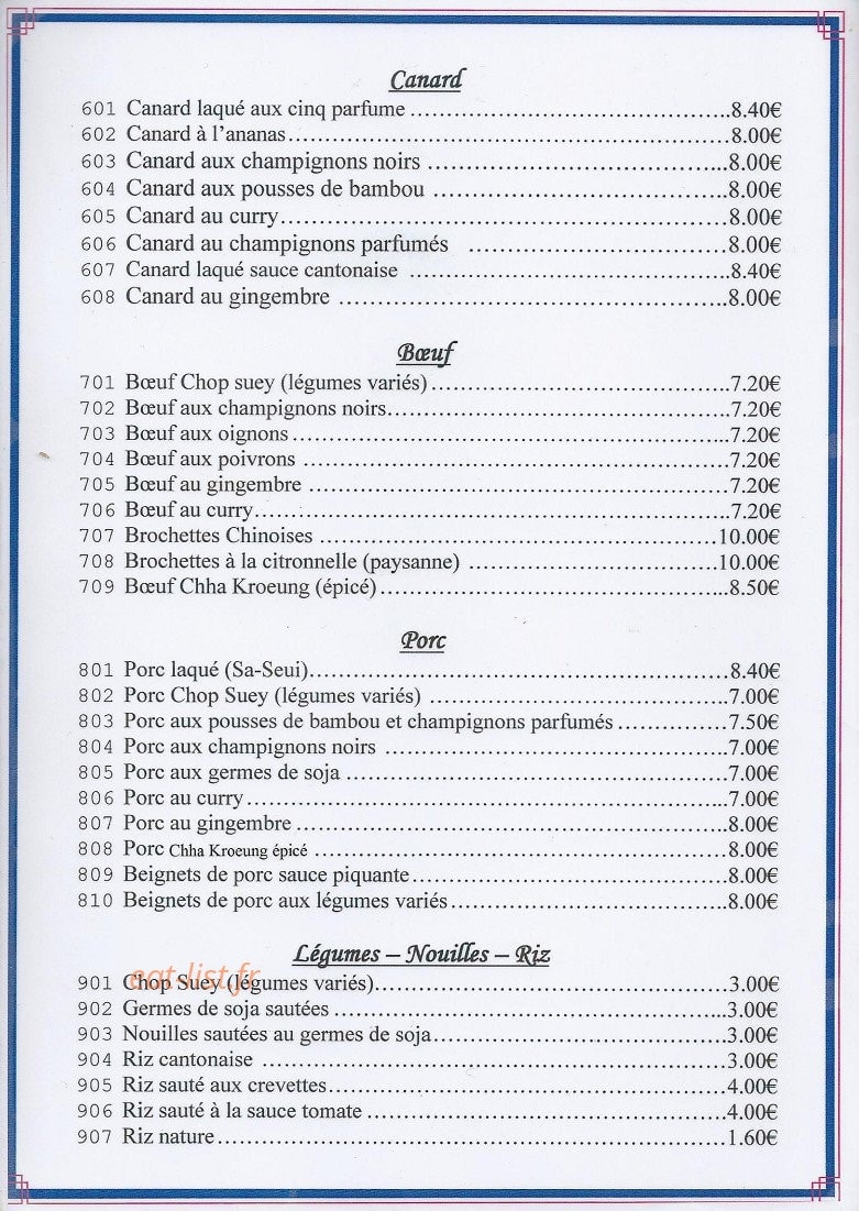 Le chateau de Chine — carte page 6