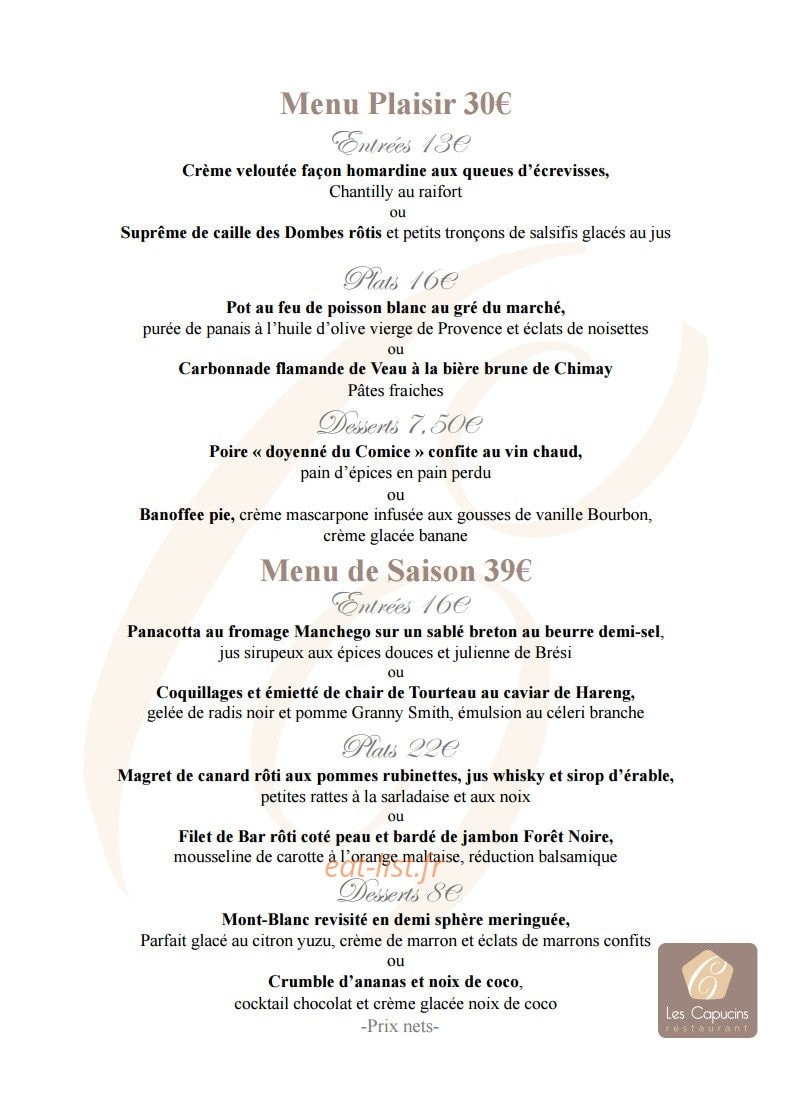 Les capucines — carte page 2