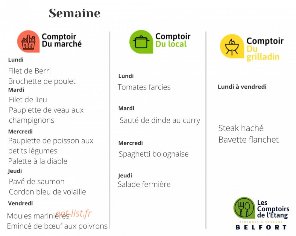 Les Comptoirs de l'Étang — carte page 1
