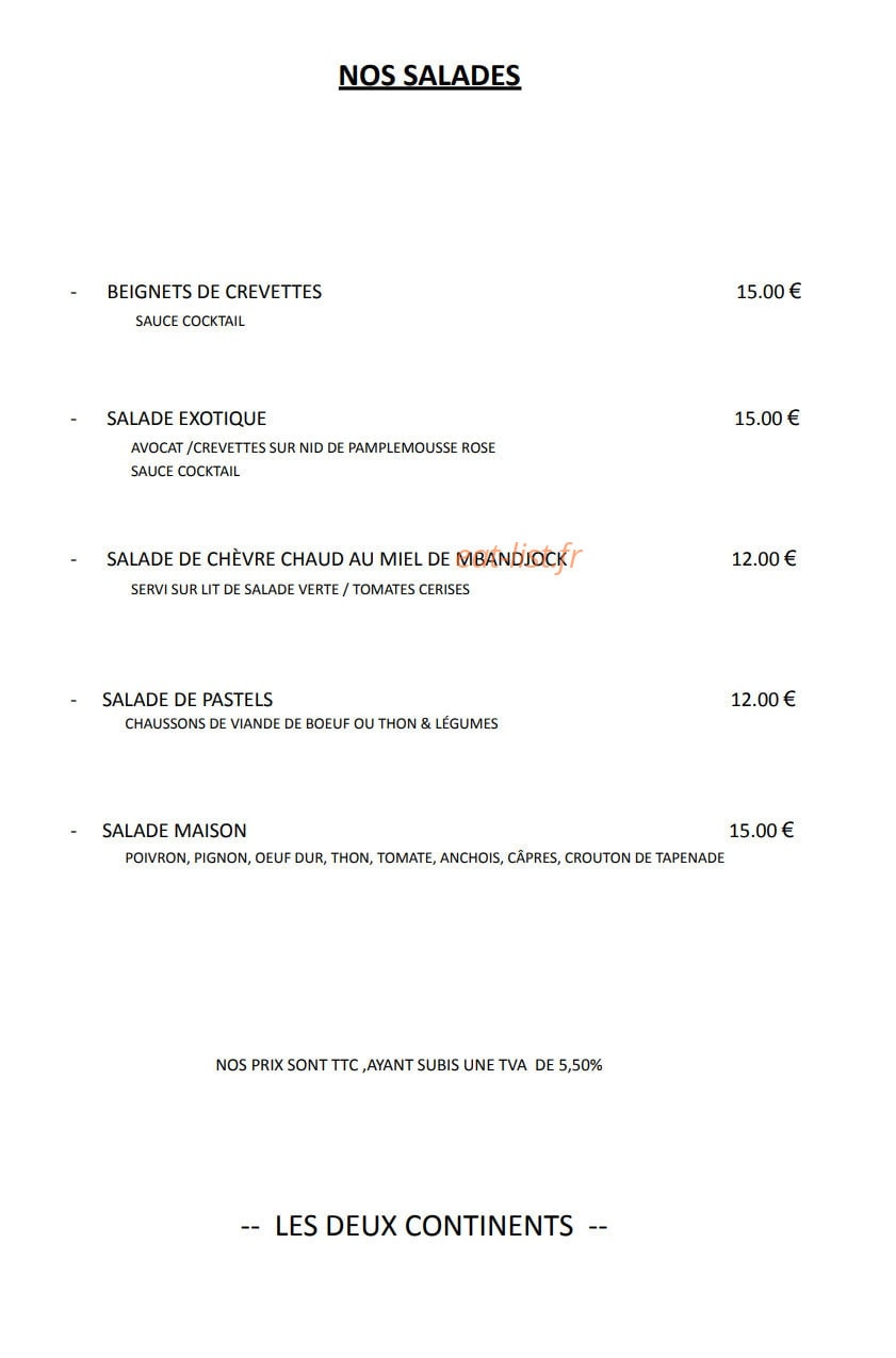 Les Deux Continents — carte page 5
