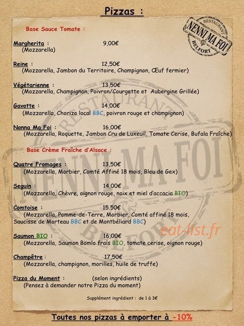 Nenni Ma Foi — carte page 1
