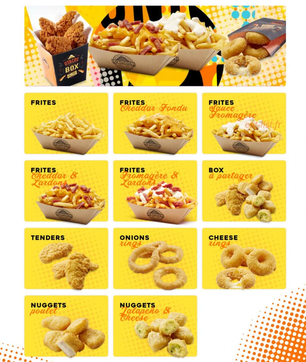 O’Tacos — carte page 3