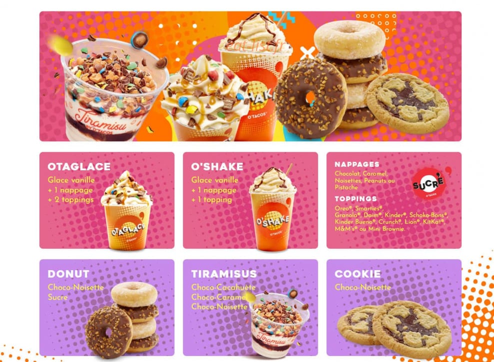 O’Tacos — carte page 4