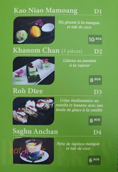 Petite Thaï — carte page 3