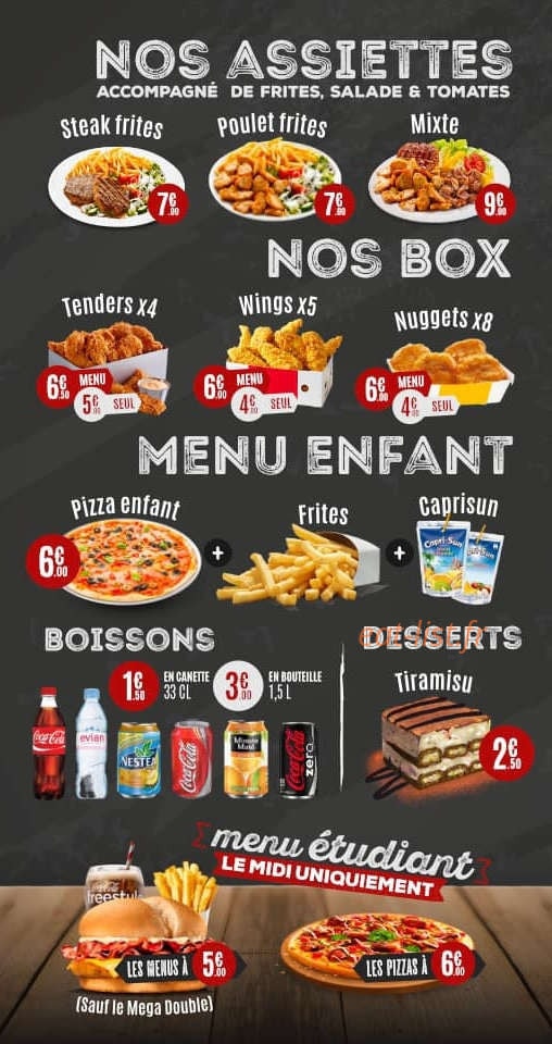 Pizz’burger — carte page 3