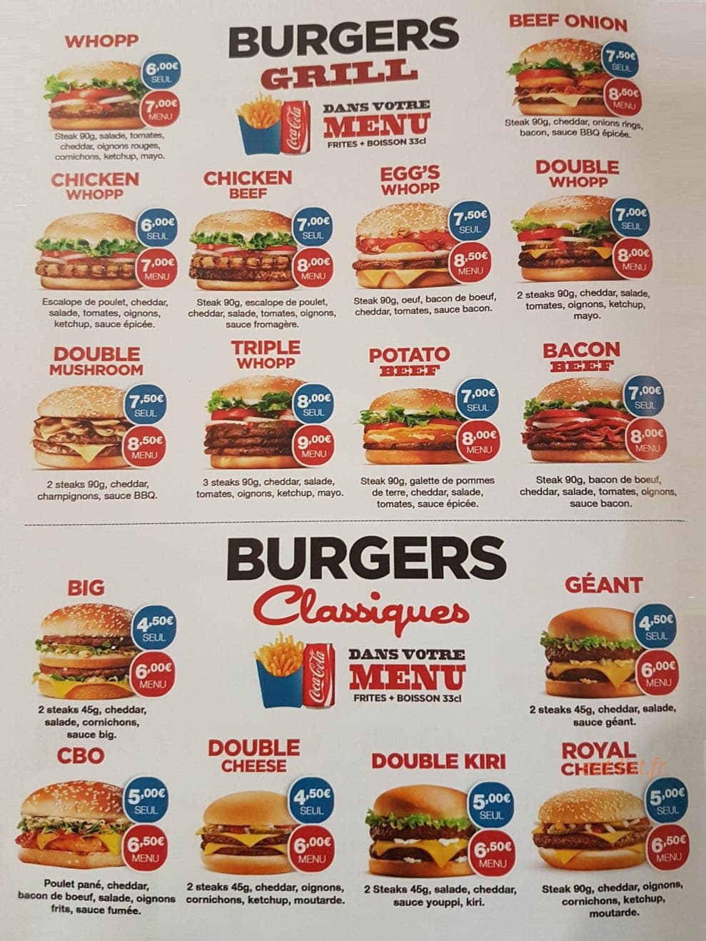 Texas grill — carte page 3