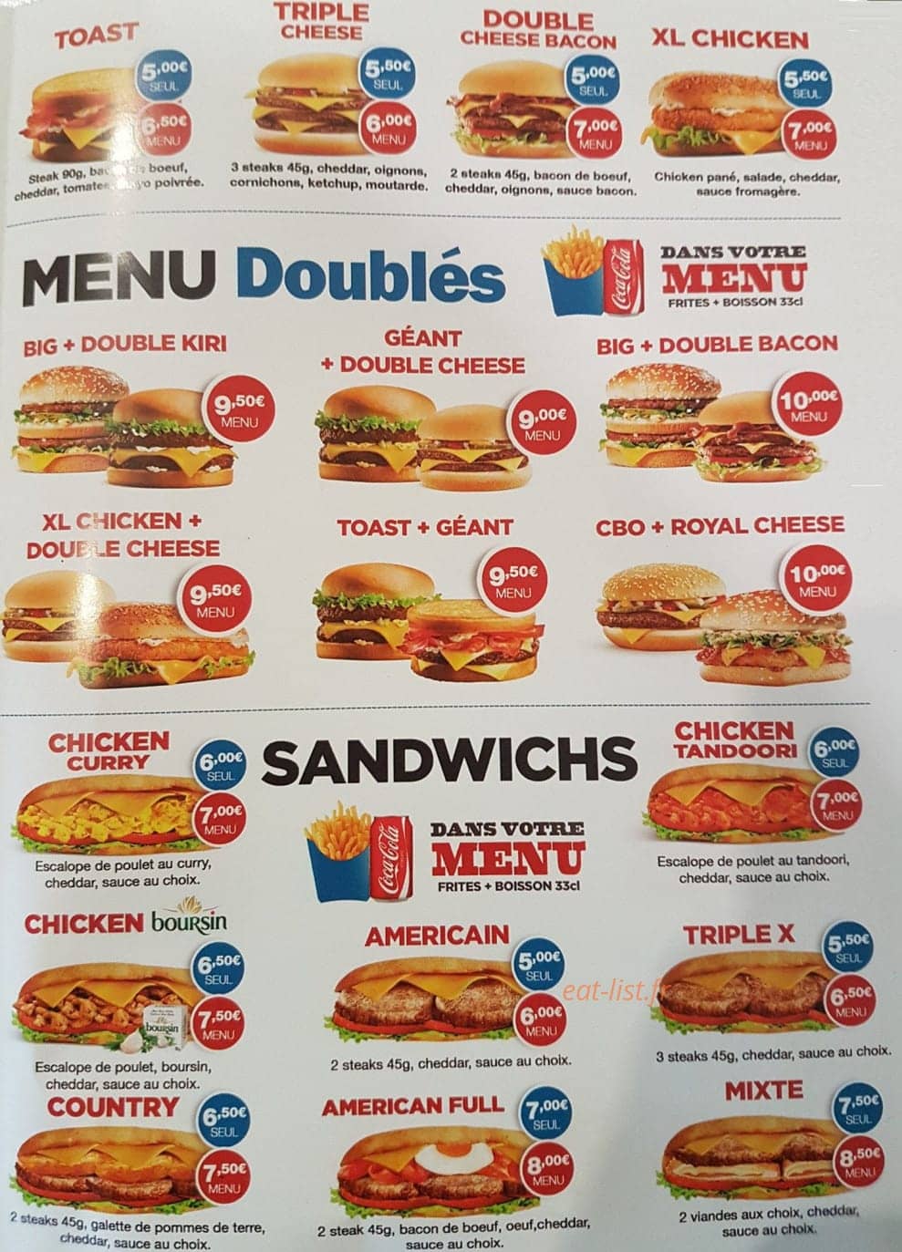 Texas grill — carte page 2