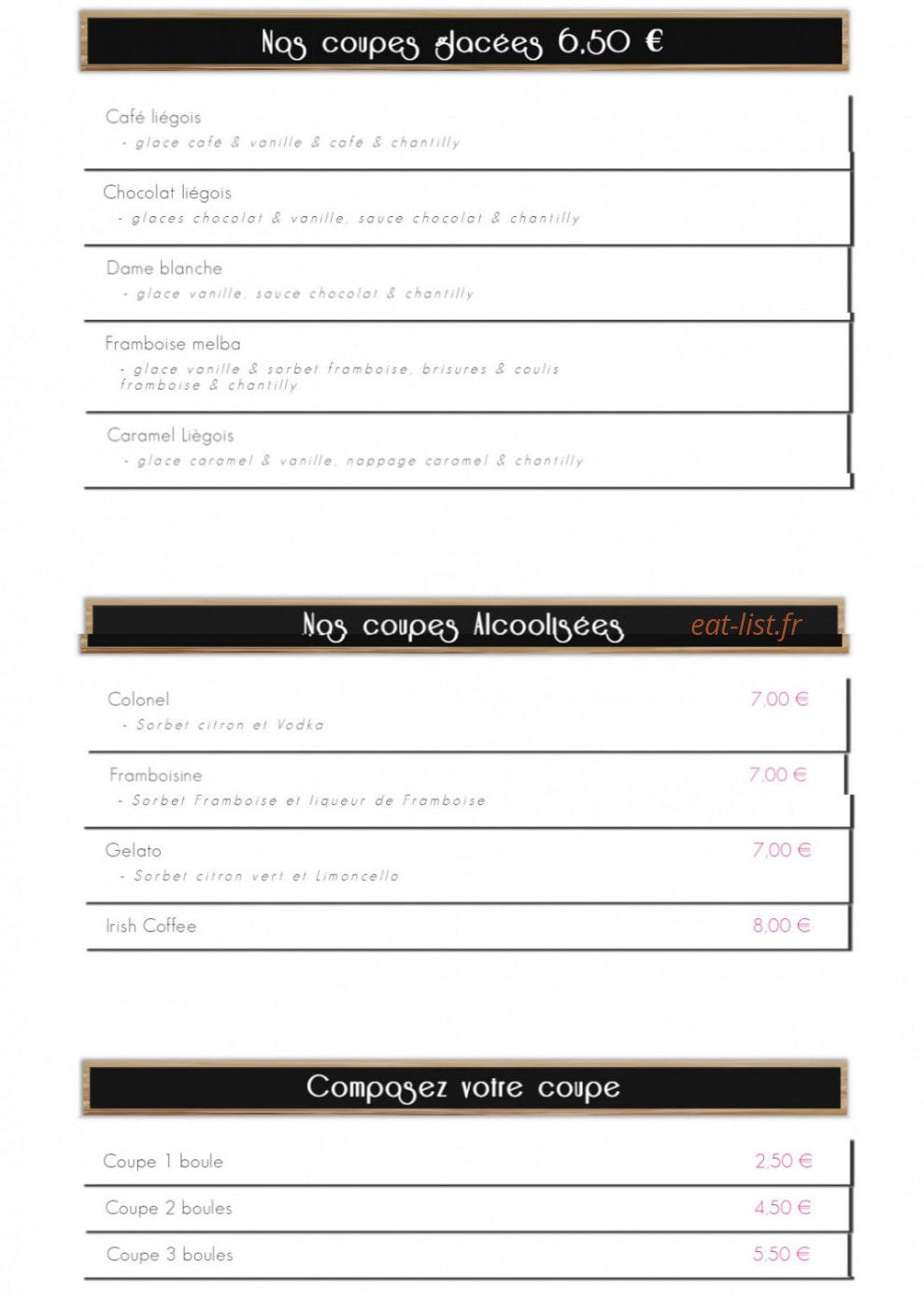 Datira Café — carte page 3