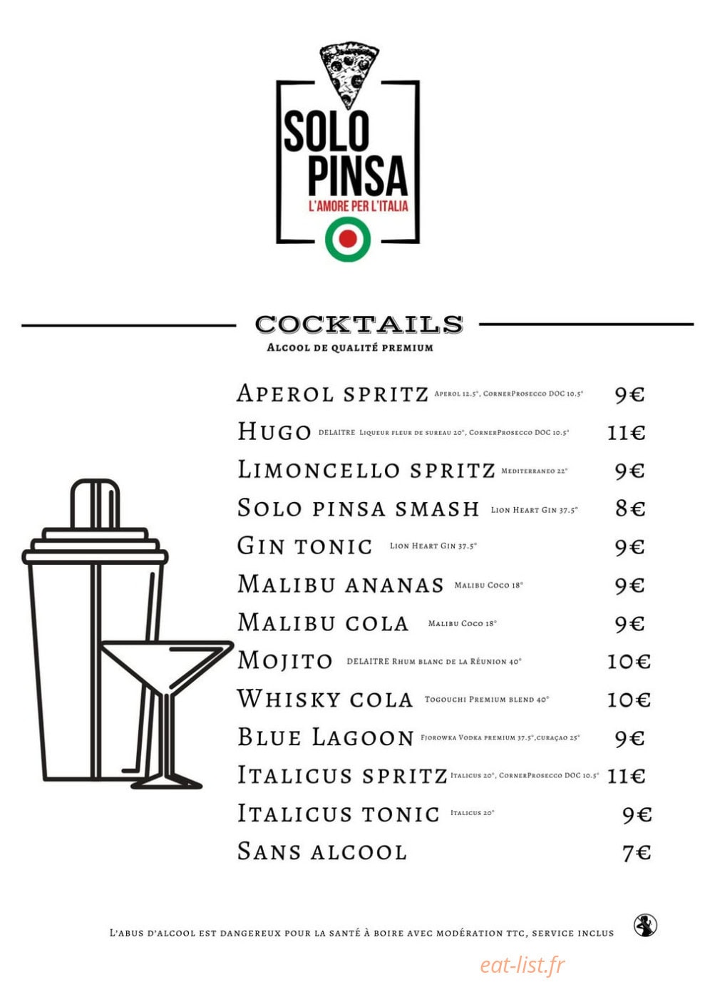 Solo Pinsa — carte page 4