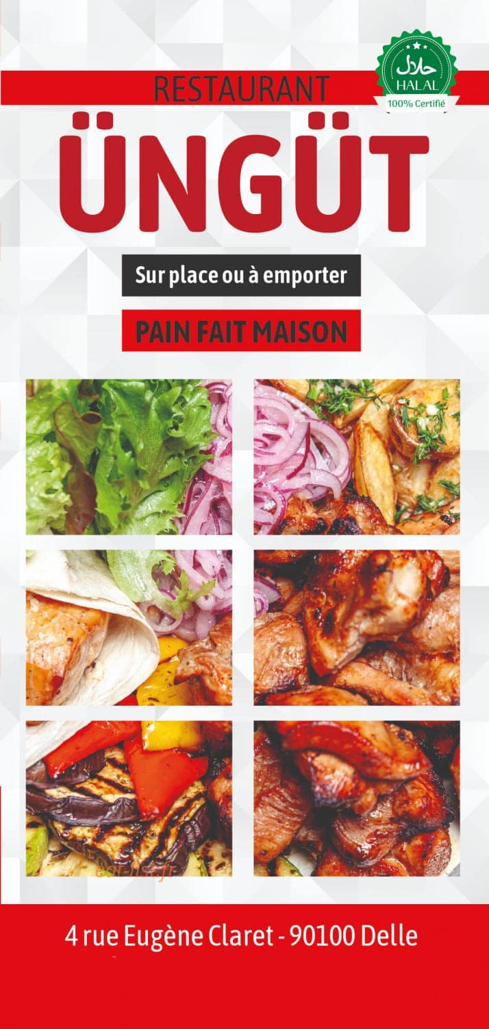 Üngüt Kebab — carte page 1