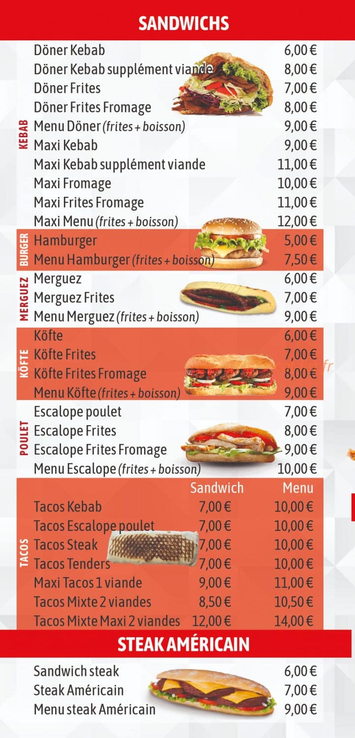 Üngüt Kebab — carte page 2