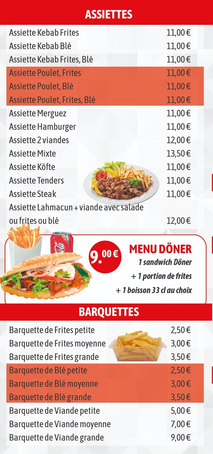 Üngüt Kebab — carte page 3