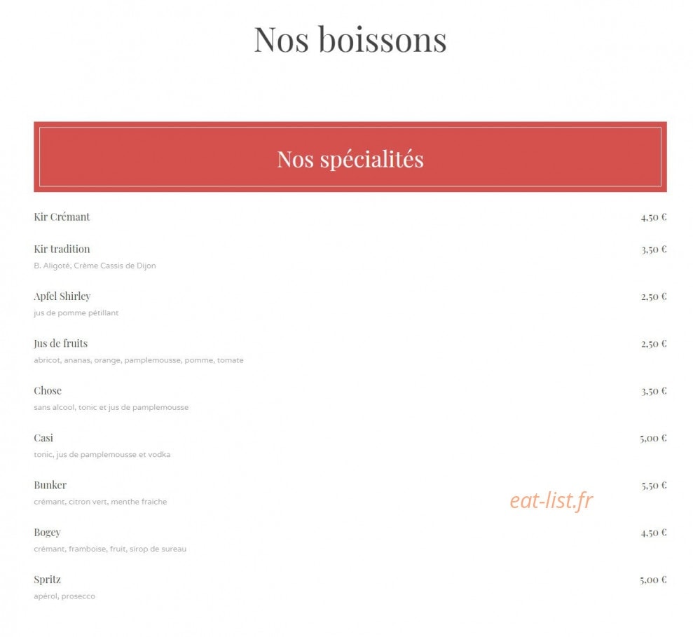 Sur Le Green — carte page 4