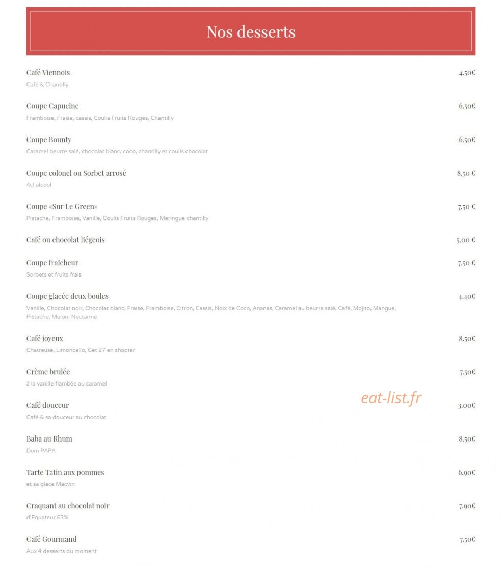 Sur Le Green — carte page 3