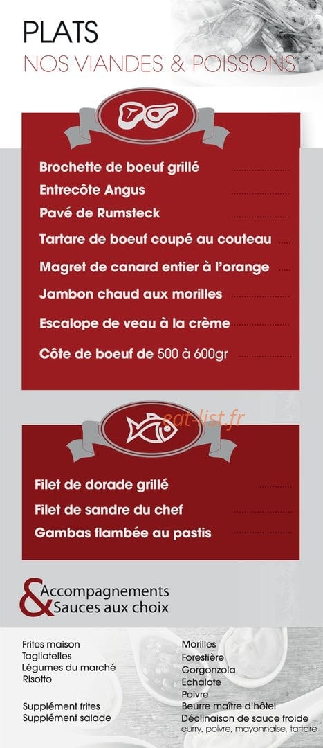 La Caleche — carte page 4