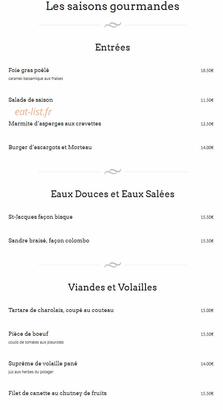 La Péniche — carte page 1
