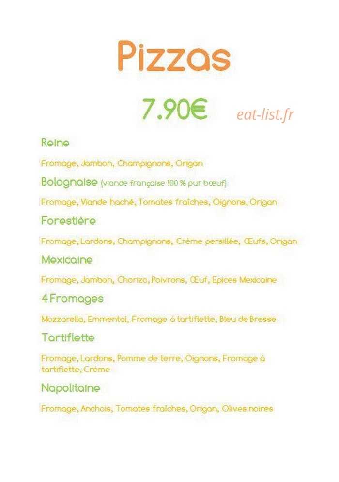 Instant Gourmand — carte page 1