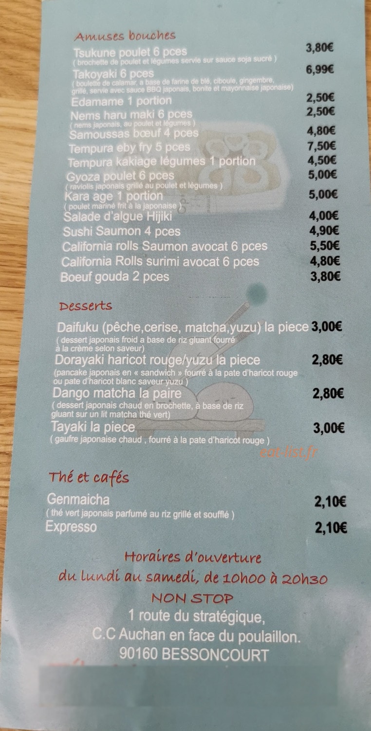 Au Konbini — carte page 2