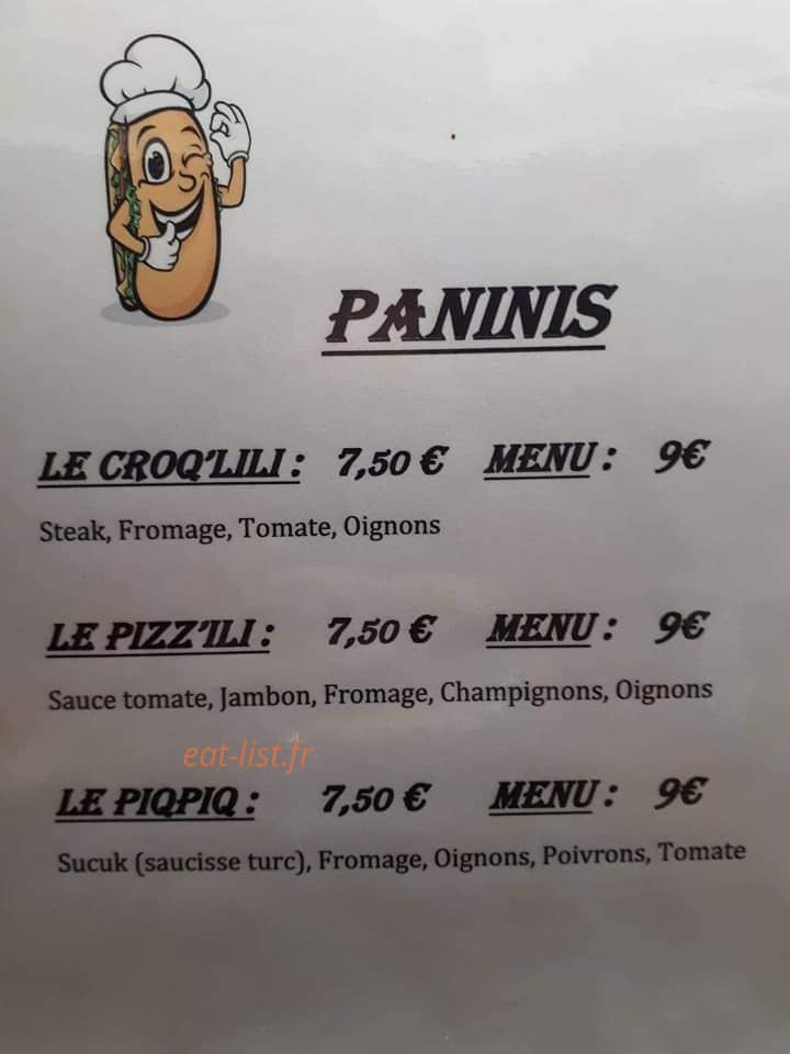 Le croq'lili — carte page 2