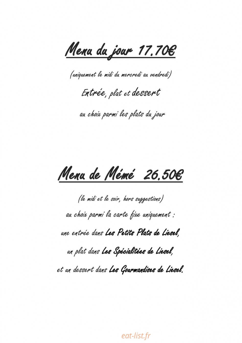 Mémé Liesel — carte page 2