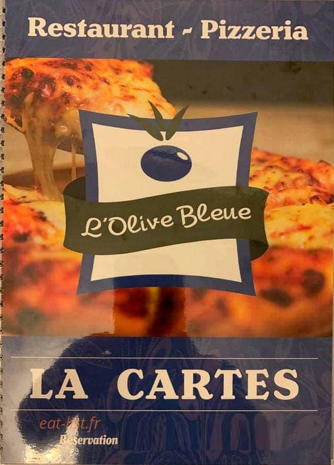 L'Olive Bleue — carte page 1