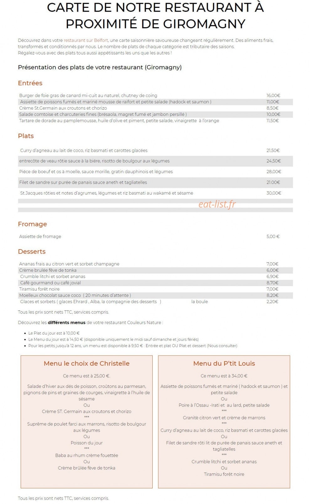 Couleurs Nature — carte page 1