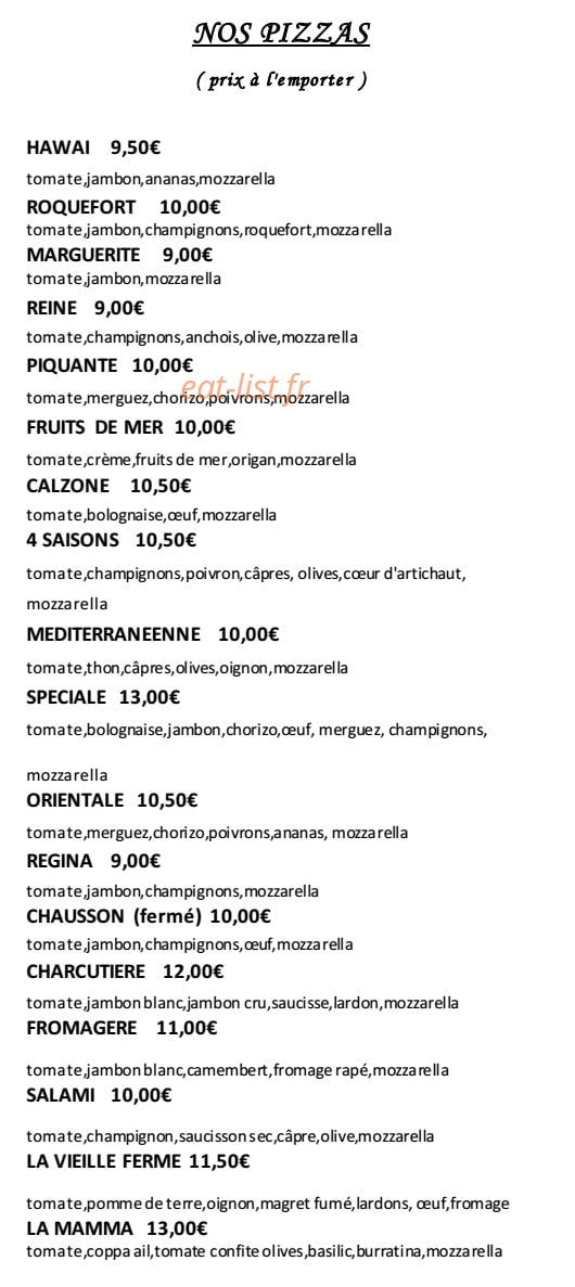La Vieille Ferme — carte page 2