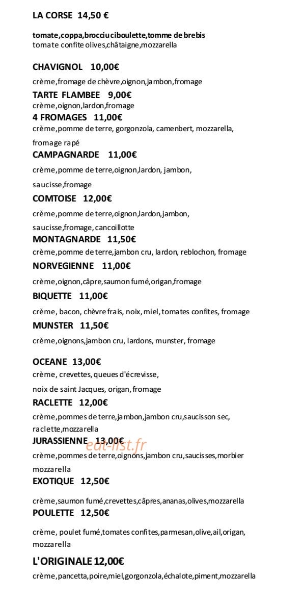 La Vieille Ferme — carte page 3