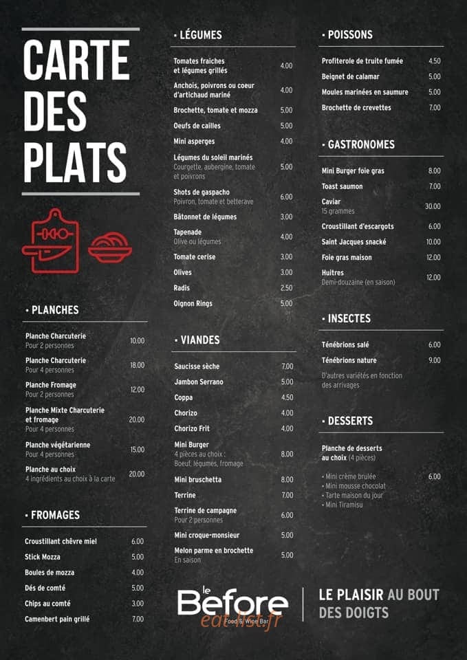 Le Before — carte page 1