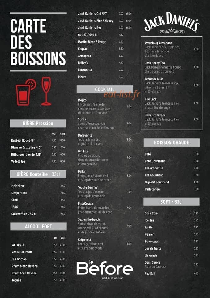 Le Before — carte page 3