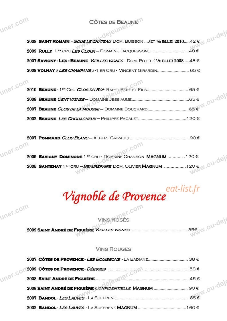 Le Pot d'Etain — carte page 21