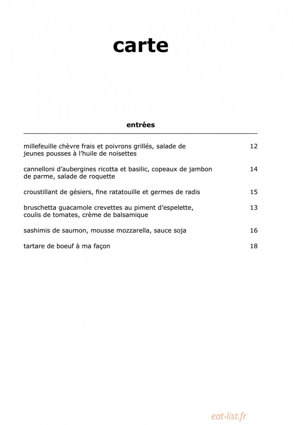 La Terrasse — carte page 5