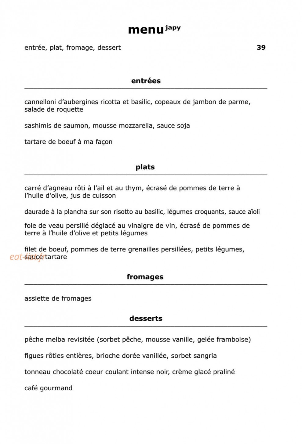 La Terrasse — carte page 3