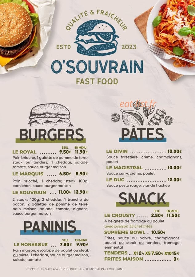 O'souverain — carte page 1