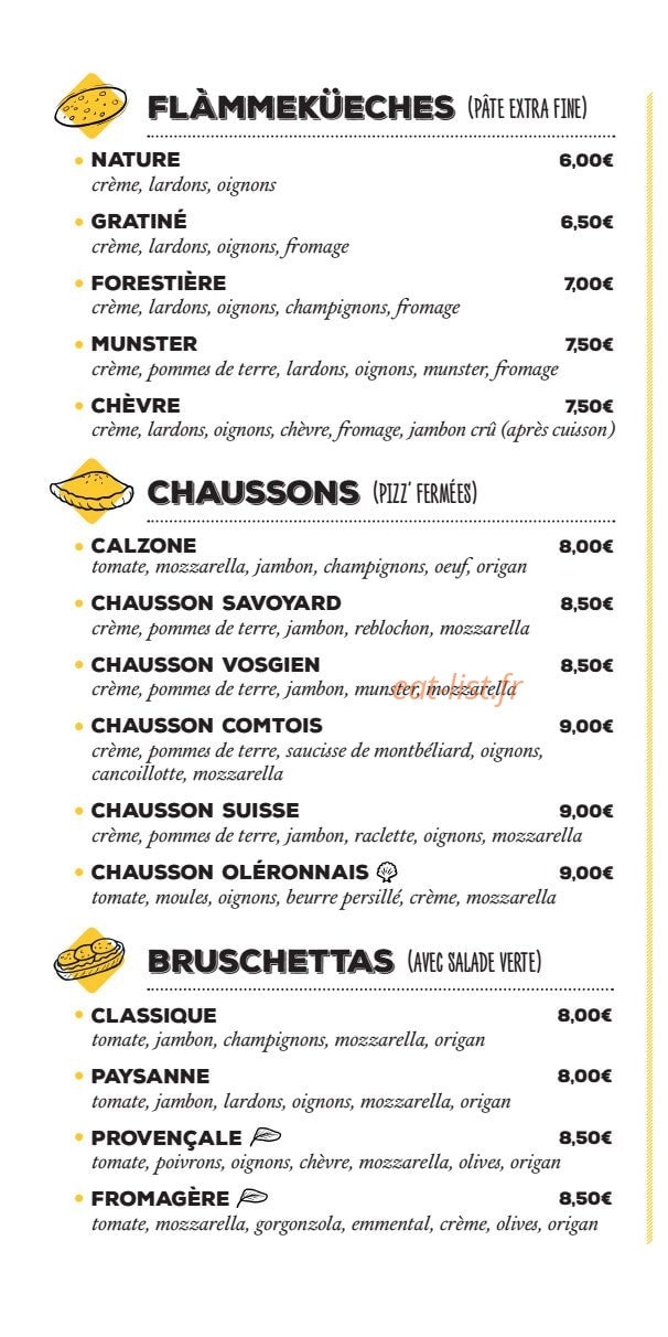 La Tour de Pizz' — carte page 5