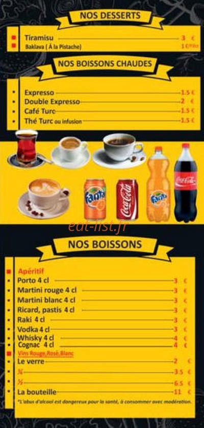 Adanali Restaurant — carte page 4