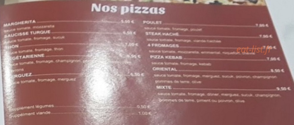 Euro Doner — carte page 3