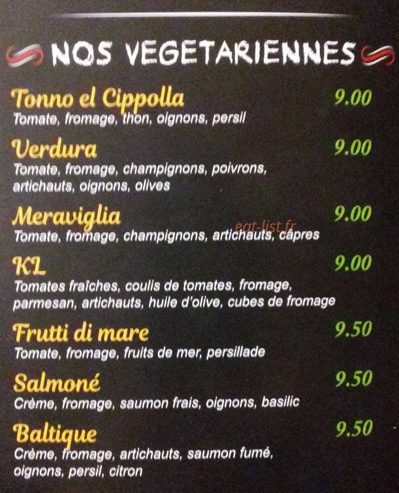 Pizza Presto — carte page 3