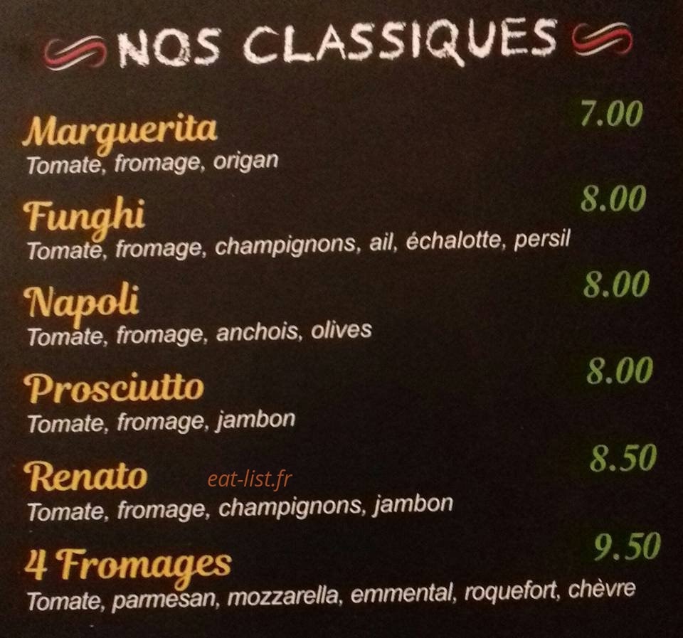 Pizza Presto — carte page 2