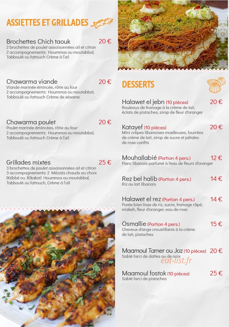 Cheflib — carte page 4